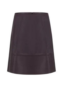 A-Line Læder Nederdel