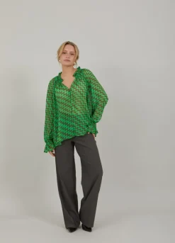 Bluse I Zig Zag Print