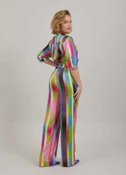 Bukser M. Faded Stribe Print