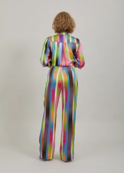 Bukser M. Faded Stribe Print