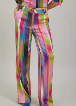 Bukser M. Faded Stribe Print