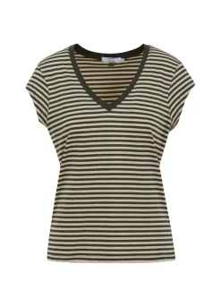 Cc Heart Basis Stribet V-Hals T-Shirt