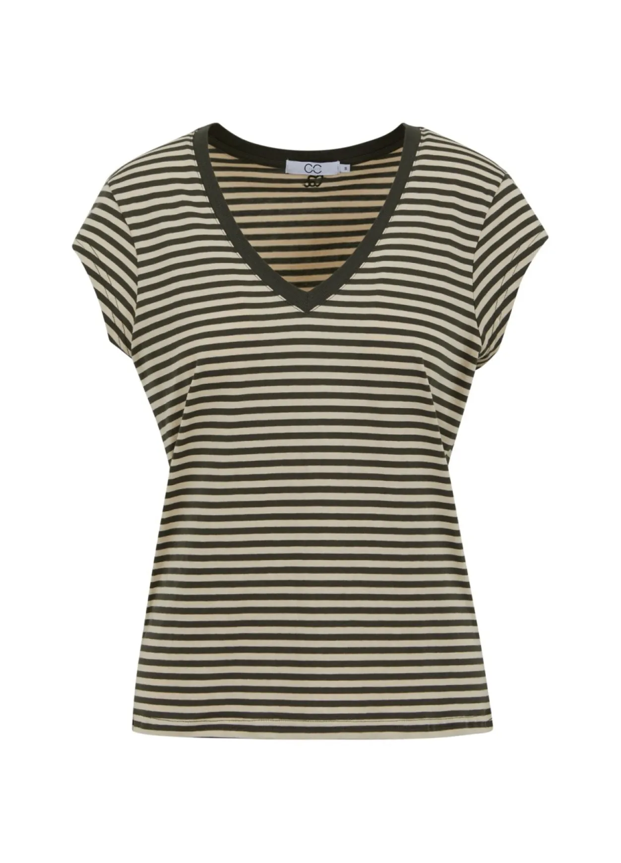 Cc Heart Basis Stribet V-Hals T-Shirt