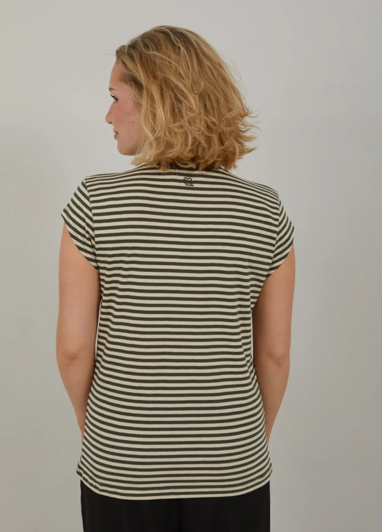 Cc Heart Basis Stribet V-Hals T-Shirt