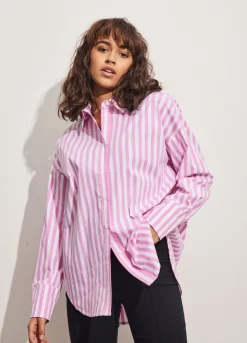 Cc Heart Harper Oversized Skjorte M. Striber